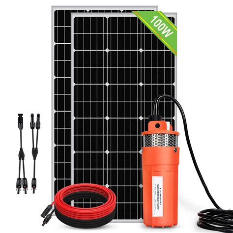 Buy Eco Worthy Solar Well Pump Kit 12v Solar Water Pump 2pcs 100w