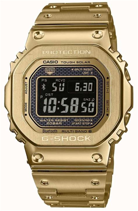 Casio G Shock Radio Controlled Bluetooth Solar Gold Plated Steel GMW