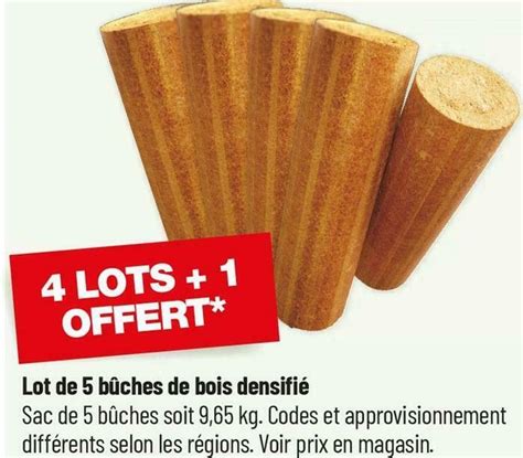 Promo Lot De B Ches De Bois Densifi Chez Bricorama