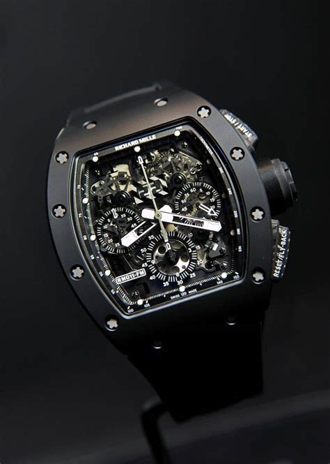 Richard Mille Rm Automatic Flyback Chronograph Black Phantom Watch