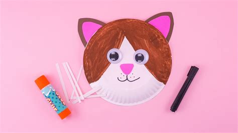 Paper Plate Cat Craft - Super Simple