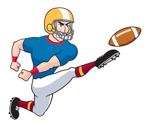 American Football Player Cartoon Vector Images Over