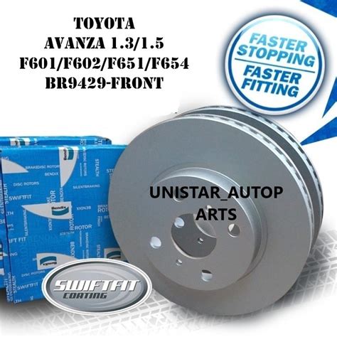 Original Bendix Swiftfit Br Front Disc Rotor Toyota Avanza F