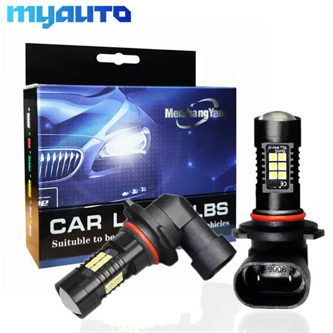 2pcs 1200lm 9006 Hb4 Led Car Lights Auto Led Bulbs White Running Lights Fog Light 6000k 12v 24v