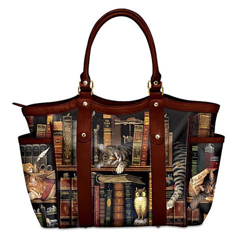 Charles Wysocki Classic Tails Tote Bag With Cat Artwork Fabric Tote