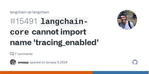 Langchain Core Cannot Import Name Tracing Enabled Issue