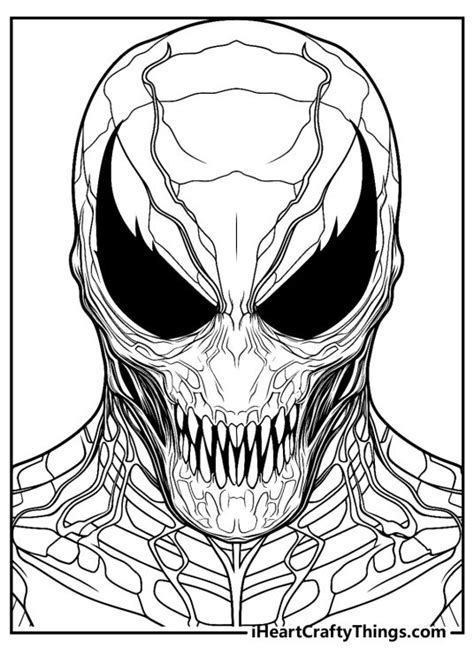 Free Venom Coloring Pages 15 Easy Printable Pdfs