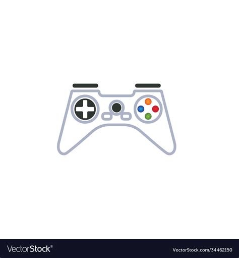 Joystick logo concept design Royalty Free Vector Image