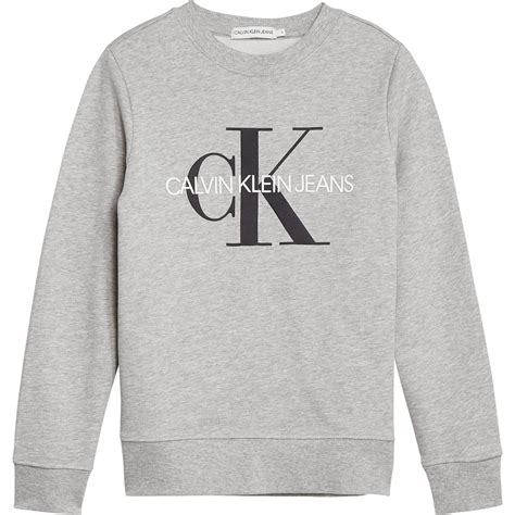 Calvin Klein Jeans Junior Boys Monogram Crew Neck Sweatshirt Crew