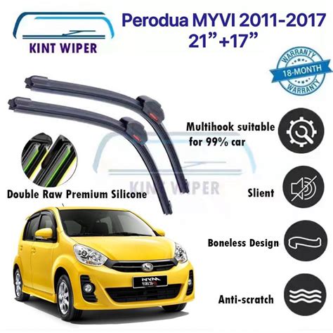 Perodua Myvi Wiper Myvi Wiper 2011 2017 Premium Quality Wiper Double