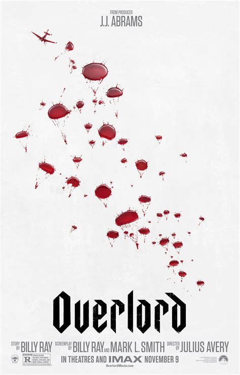 Overlord Movie Debuts an Official Poster Featuring Blood Drops