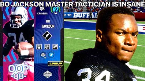 BO JACKSON 1AP MASTER TACTICIAN THROWING DOTS NFL COMBINE MADDEN 24