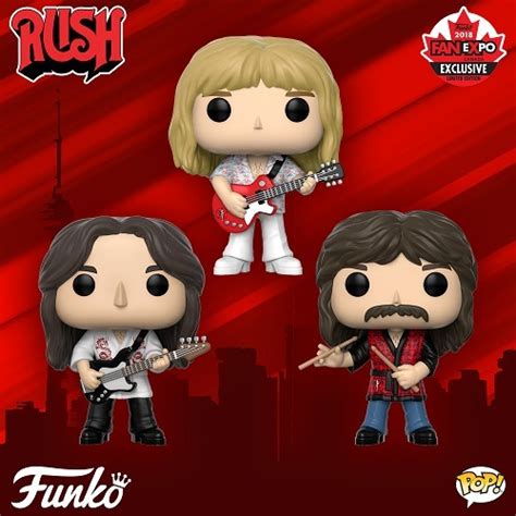 Funko Pop Rocks Rush Geddy Lee Alex Lifeson Neil Peart Parcelamento