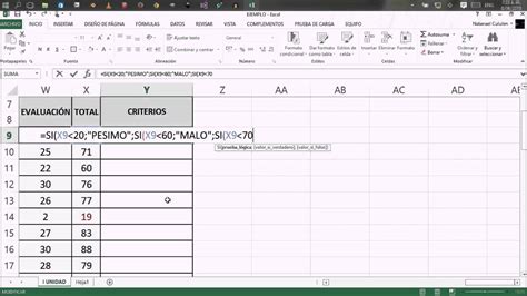 FunciÓn Si Anidada Excel 2013 Youtube