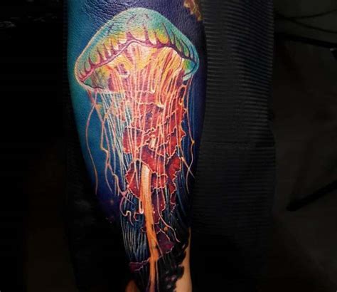 Realistic Jellyfish Tattoo