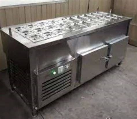 Outils Silver Polished Stainless Steel Cold Bain Marie For Commercial