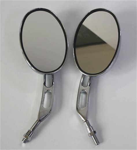 Motorcycle Mirror M10 1 25 10mm Chrome Motorcycle Rear View Side Mirror