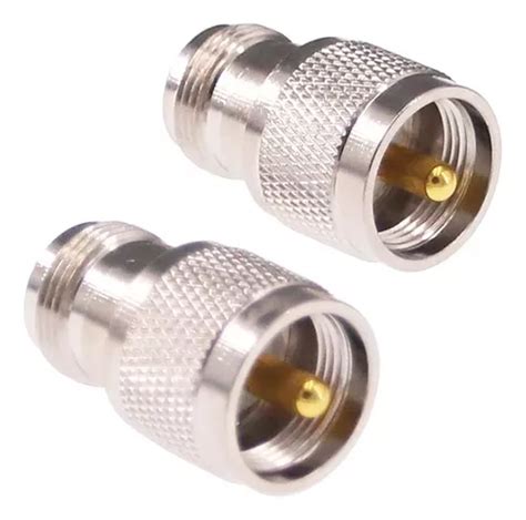 Adaptador Coaxial Rf Uhf Macho Pl259 A Tipo N Hembra Uhf Cuotas