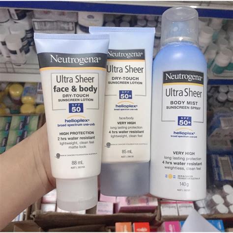 Kem Chống Nắng Neutrogena Ultra Sheer Spf50 Shopee Việt Nam