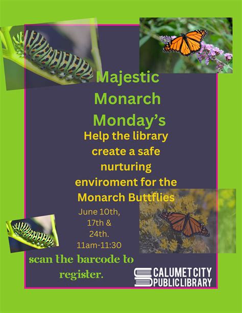 Monarch Monday Calumet City Public Library