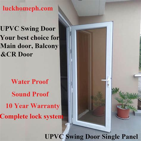 UPVC Swing Doors(Single panel or double panel) – LUCKYHOME GLASS ...