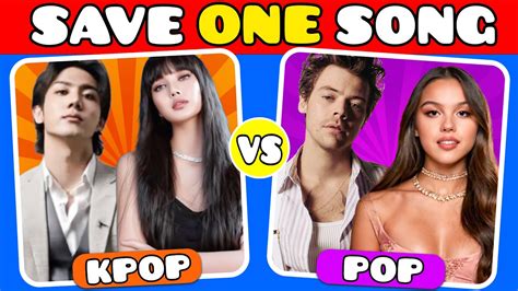 Kpop Vs Pop ️‍🔥 Save One Drop One Song🎵 Music Quiz🌟 Youtube