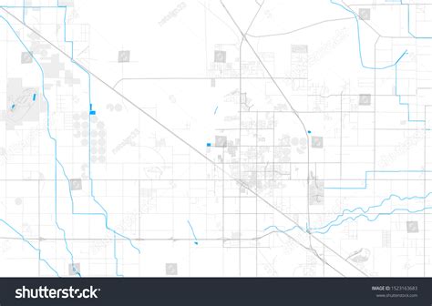 Rich Detailed Vector Area Map Of Casa Grande Royalty Free Stock