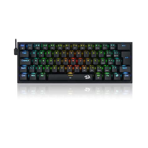 Teclado Mec Nico Gamer Redragon Fizz Pro K Rgb B Abnt Preto