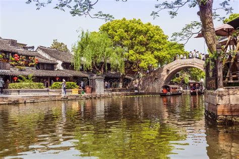 Jiangnan Ancient Town Editorial Stock Image Image Of City 55087324