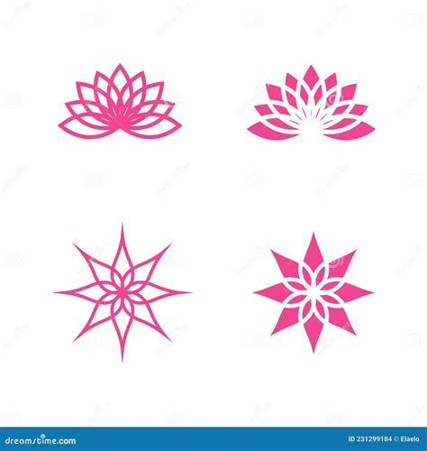 Beauty Lotus Flower Vector Icon Stock Vector Illustration Of Healthy