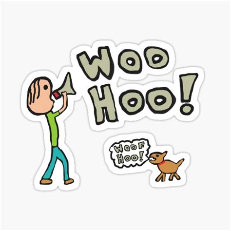 Woohoo Sticker For Sale By Mark Ewbie Redbubble