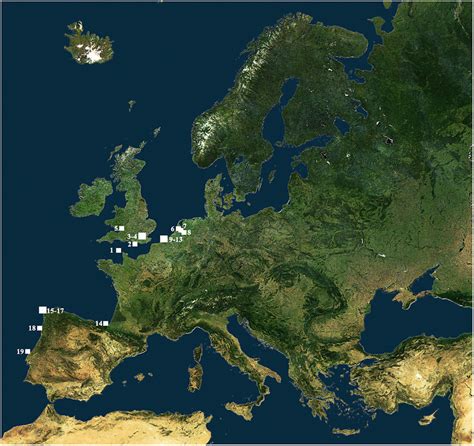 Distribution map of Roman shipwrecks in the Atlantic Ocean: 1. St Peter ...