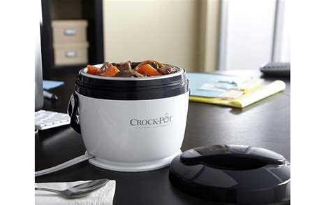 Crock Pot Lunch Crock Chauffe Aliments Avec Couvercle Noir Ml