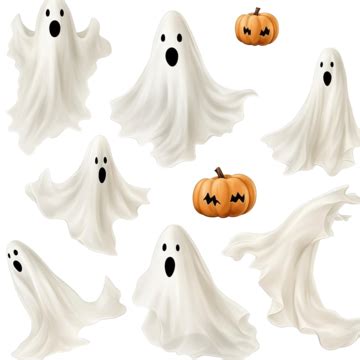 Halloween Cloth Ghosts Halloween Scary Ghostly Monsters Spirits