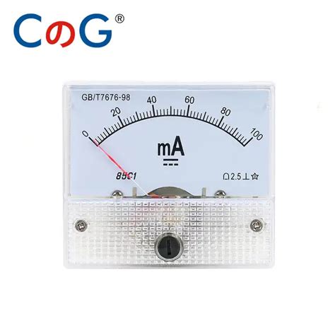 85C1 Ammeter Dc Analog Meter Panel Pointer Type 1A 2A 3A 5A 10A 20A 30A