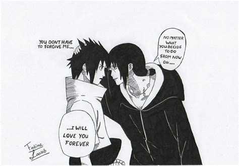 Sasuke and Itachi Uchiha (Itachi's last words) by fatimalaassib on ...