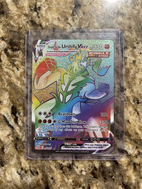 Single Strike Urshifu VMAX 167 163 Secret Rare Battle Styles Pokemon