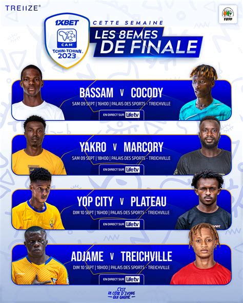 Cam Tchin Tchinn Les Affiches Des S De Finale Avec Le Choc