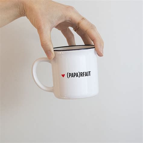 Mug émaillé ou céramique Papa rfait Bibiche fait son cirque