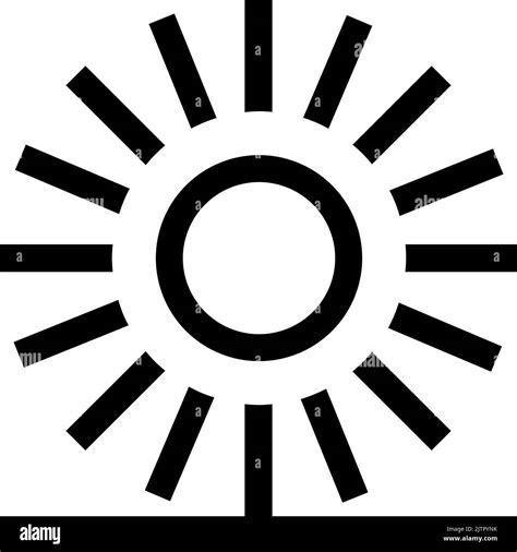 Vector Sun Symbol In Black And White Stock Vector Image And Art Alamy