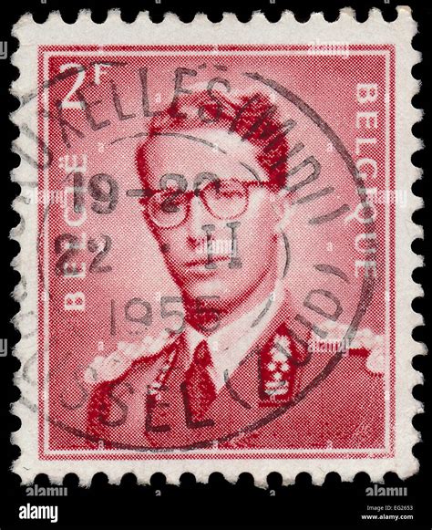 Belgium Circa A Stamp Printed In Belgium Shows Portrait King