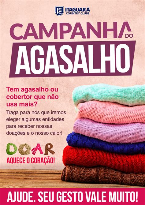 Cartaz Campanha Do Agasalho LIBRAIN