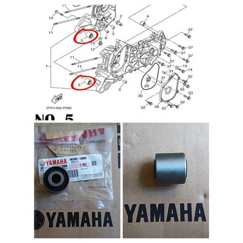 Crankcase Bushing Yamaha Genuine Mio I 125 Gravis MSI Nmax Aerox