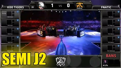 Fnatic vs Koo Tigers Jogo 2 Semifinal Fase Eliminatória Mundial