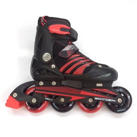 COUGAR INLINE SKATE SEPATU RODA MZS68FB-BLACK/RED (SZ.30-33) - MG Sports & Music