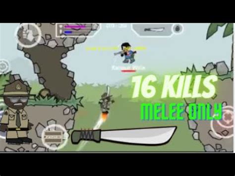 Mini Militia Gameplay Kills In Melee Only Challenge Mini Militia