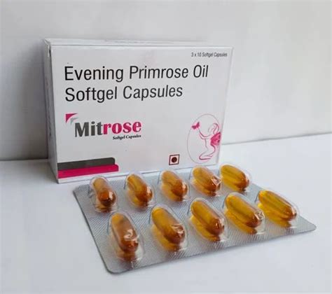 Evening Primrose Oil Softgel Capsules Prescription At Rs 495 Box In