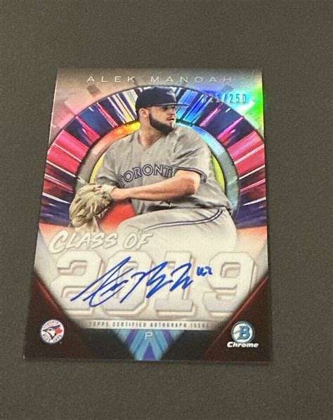 2019 BOWMAN CHROME DRAFT ALEK MANOAH CLASS OF 2019 REFRACTOR AUTO RC