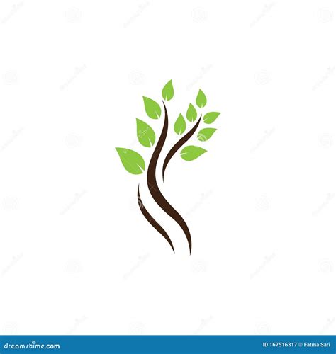 Tree Logo Template Vector Icon Stock Vector Illustration Of Concept