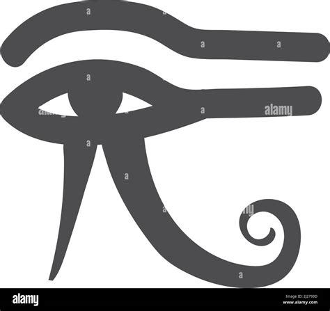 Eye Of Horus Symbol Ancient Egypt Culture Symbol Isolated On White